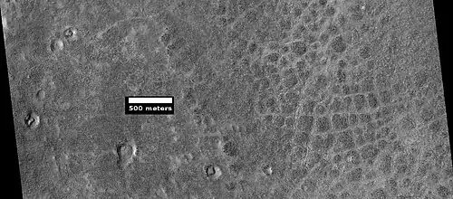 Large polygons, as seen by HiRISE under HiWish program