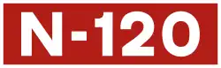 National road N-120 shield}}
