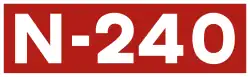National road N-240 shield}}