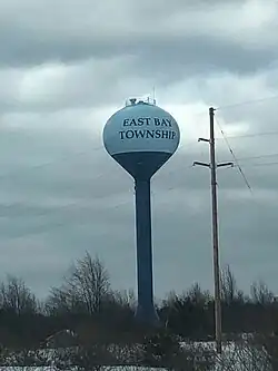 East Bay Township Water Tower near Traverse City, Michigan, U.S.