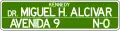 I1-3ba Names of streets and avenues (vehicular road sign)