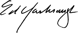 Cursive signature of Ed Yarbrough