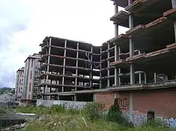 Unfinished buildings in A Coruña