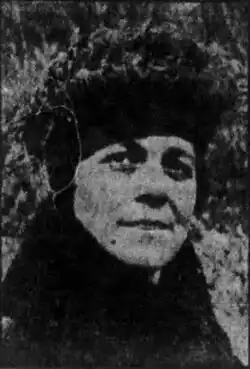 Black and white photo of a young woman