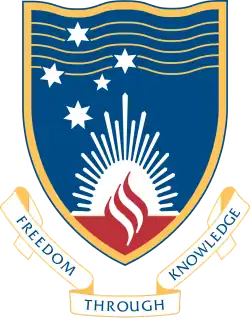 This image is the coat of arms of Edith Cowan University.