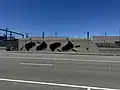 The bird and feathers steel decoration from Nepean Highway, December 2024
