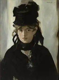 Berthe Morisot with a Bouquet of Violets, by Édouard Manet (1872).