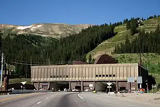 Eastern portal of the Eisenhower Tunnel in 2008