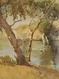 Elma Roach (1927) Still Day at Erskine River, Lorne