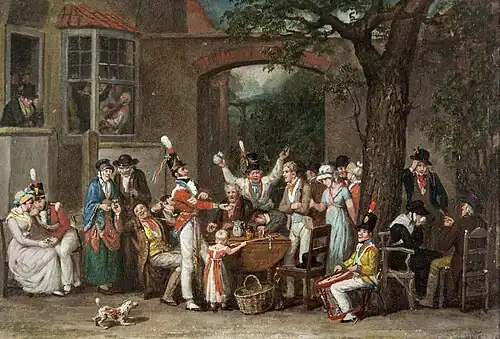 Taking the King's Shilling, 1813 by Edward Villiers Rippingille
