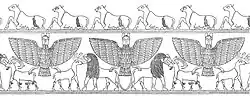 Entemena vase motif, with the eagle of Lagash.[23]