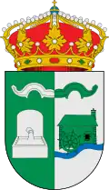 A water mill in the arms of Viana de Jadraque, Spain