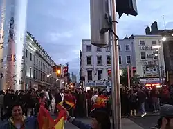 Fans celebrating