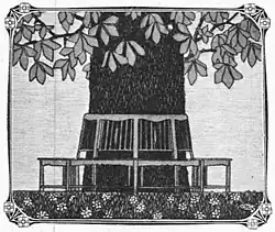 Garden bench in Idun, 1907