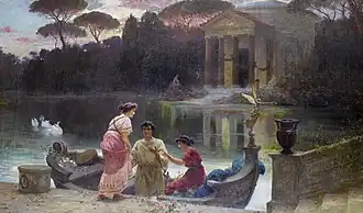 Evening at the temple