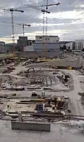 Construction of Eurovea Tower in 2020