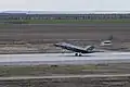 An F-35 of the 34th Fighter Squadron landing at the base in February 2022.
