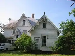 View of the rear (north) facade