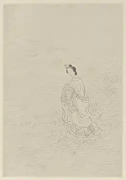 Zhinü crossing the River of Heaven, as painted by Gai Qi, 1799.
