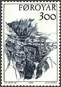 FR 137: Leypanagjógv at Oyrargjógv, Vágar of 1912.