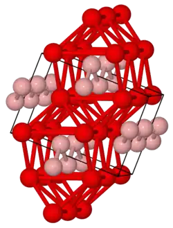 Iron boride structure