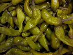 Peperoncini in kebab restaurant