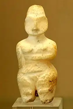 Female figurine found in the Tell es Sawwan (middle Tigris, near Samarra), level 1, ca. 6000 BCE.