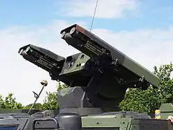 ASELSAN MFR C0415 with 4 FIM-92 Stinger missiles on board a Dutch Army Fennek