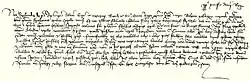 King Sigismund's charter of grant of 1409