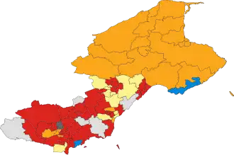 2003 results map