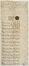 Firman of Aurangzeb dated 25th Jumadi II of 1072 AH/15 February 1662. Arthur M. Sackler Gallery