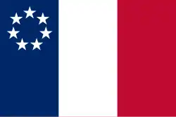Flag of Louisiana (January 1861, unofficial)