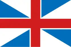 Former flag of the Georgian Air Force (2004–2010)