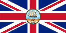 Flag of the commissioner and the administrator of the Turks and Caicos (1889–1968)