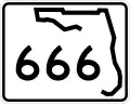 State Road 666 marker