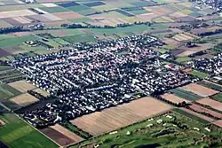 Aerial photograph of Worfelden (2010)