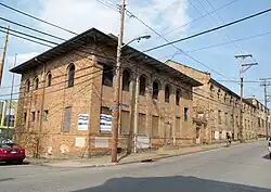Former Garrison Foundry-Mackintosh Hemphill Company Offices, built in 1895 and 1902, at 901-911 Bingham Street.
