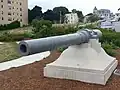 6"/30 caliber gun salvaged from USS&nbsp;Maine in Fort Allen Park