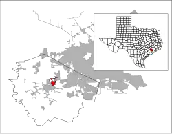 Location of Richmond, Texas