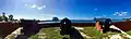 Seawall Facing West with Cannons