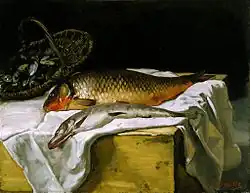 Nature morte avec du poisson, Still life with fish, c. 1866–67