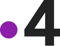 On-screen logo of France 4 from 2018