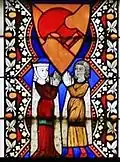 Franckenstein church window at St. Catherine in Oppenheim, 1450