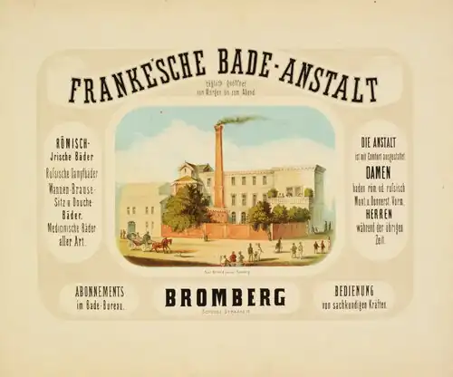 1928 advertising for Franke's bath house