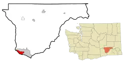 Location of West Pasco, Washington
