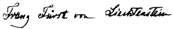 Franz I's signature