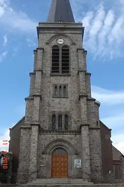 The church in Fressain