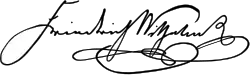 Frederick William IV's signature