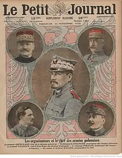 Color portraits on front cover of a magazine