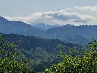 View of Mount Fuji from Mount Takao